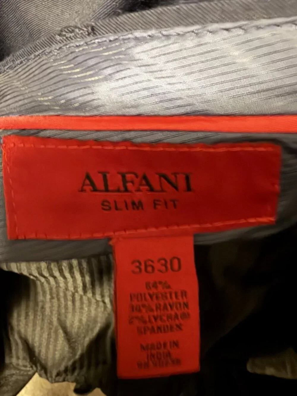 Alfani Slim Fit 2-piece navy suit